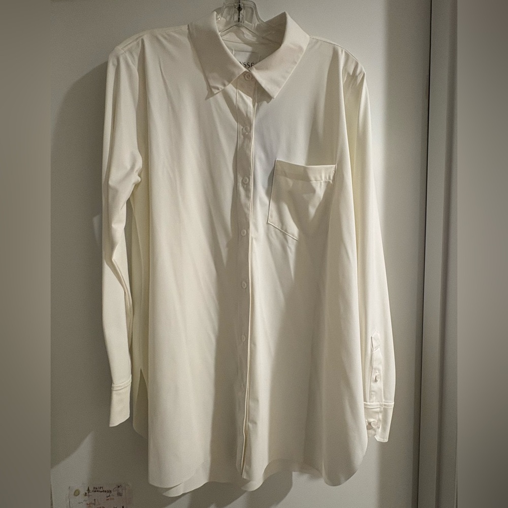 NWT Lysse SCHIFFER BUTTON UP BLOUSE size L - Picture 4 of 9